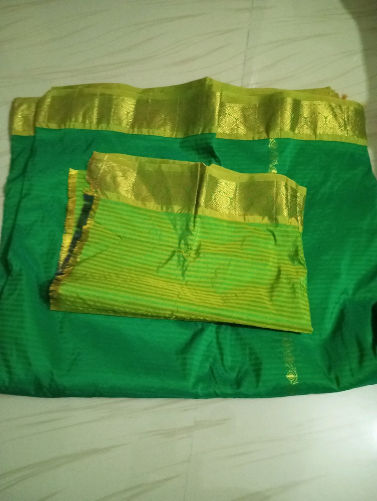 Green Pattu Saree