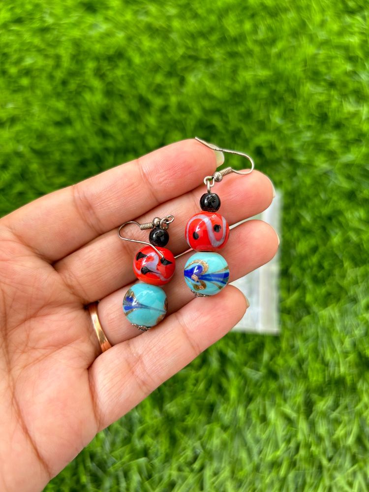 Multicoloured Stone Earrings