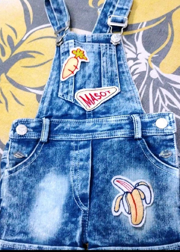 Denim Dungree For Kids