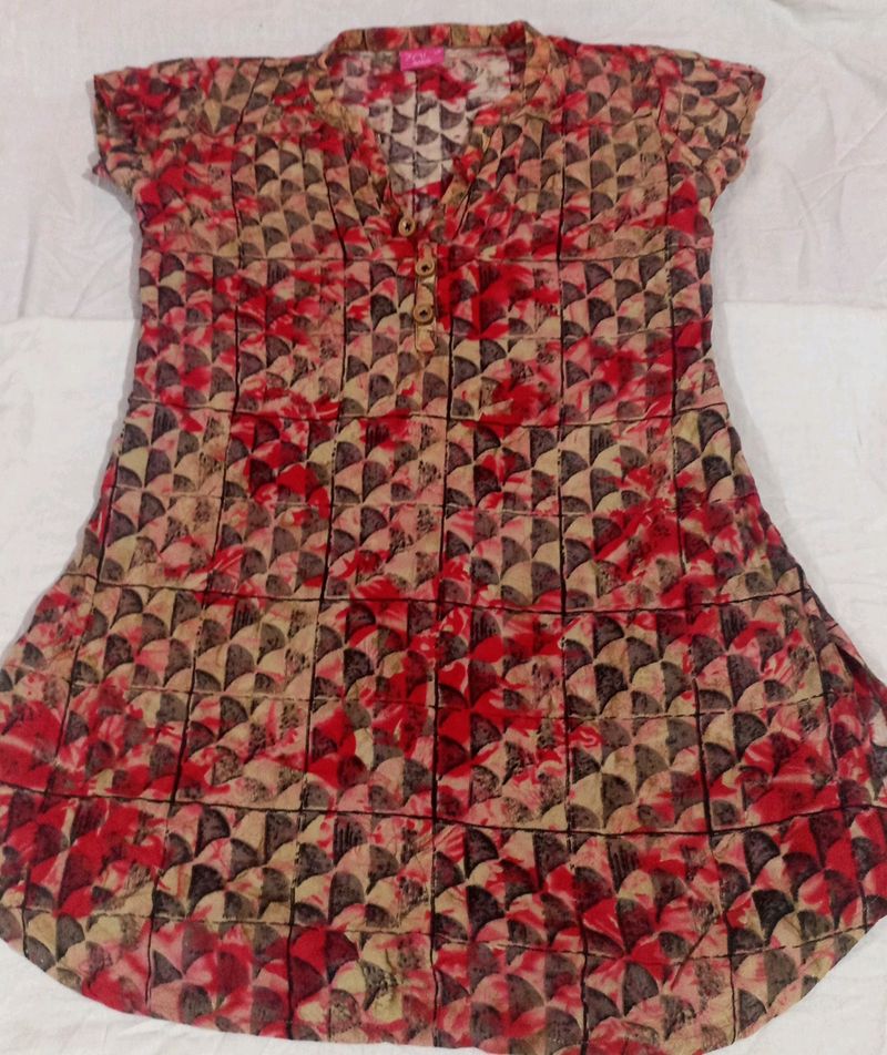 Printed Short Kurti