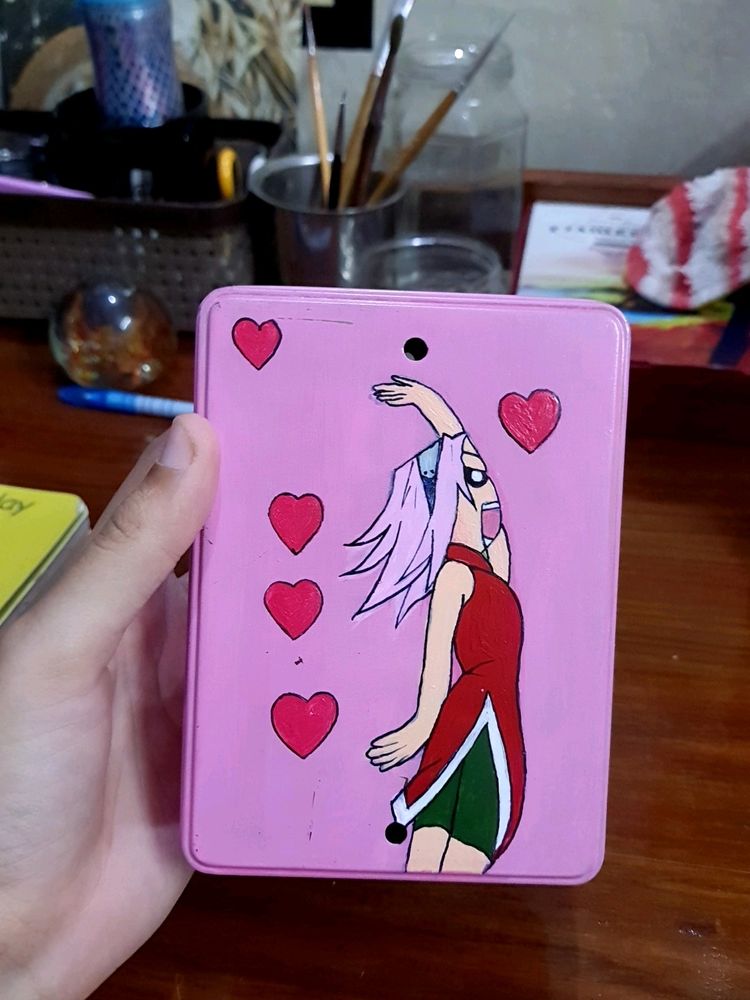 Pink Sakura Multipurpose Anime Tin Box