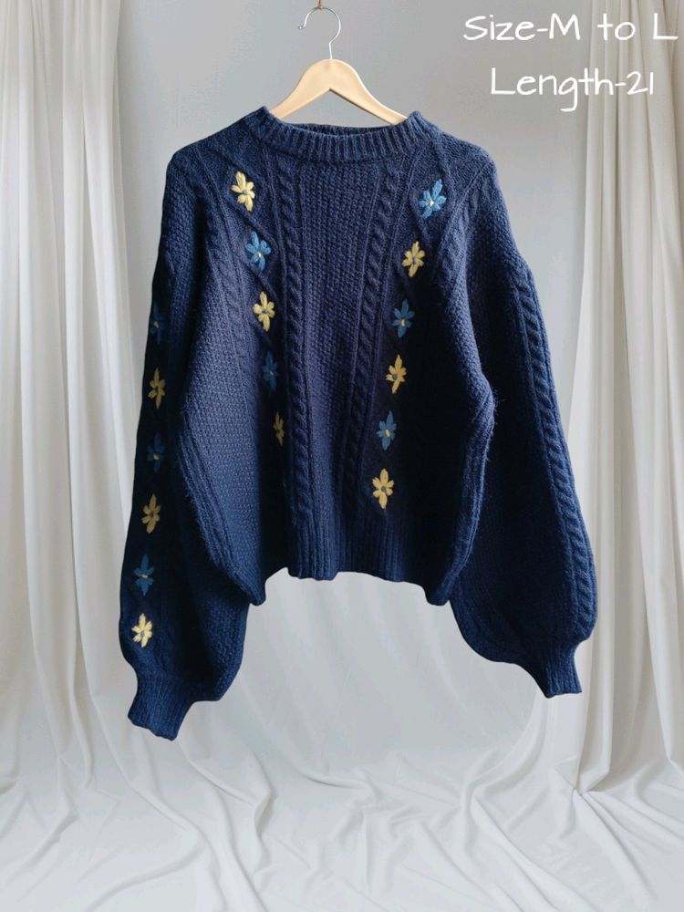 Embroidered Sweater