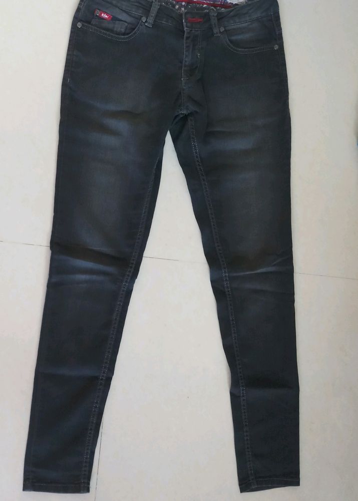 Women's Low Waist Skinny Black Jeans