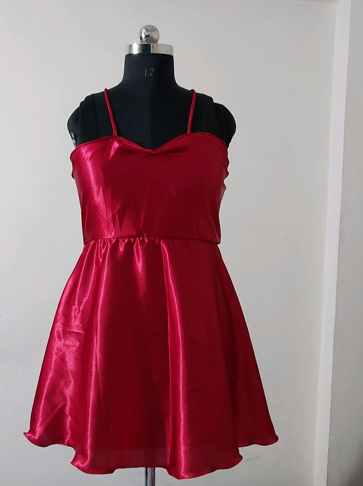 Hot Red Party Dress Size 28 To 39