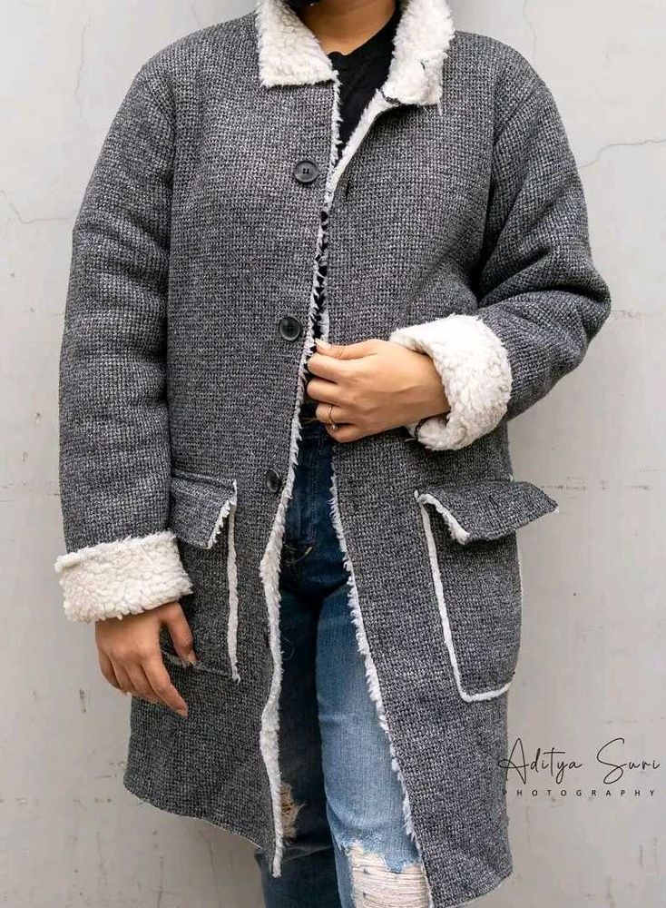 Warm Fleece Coat Heavily Lined