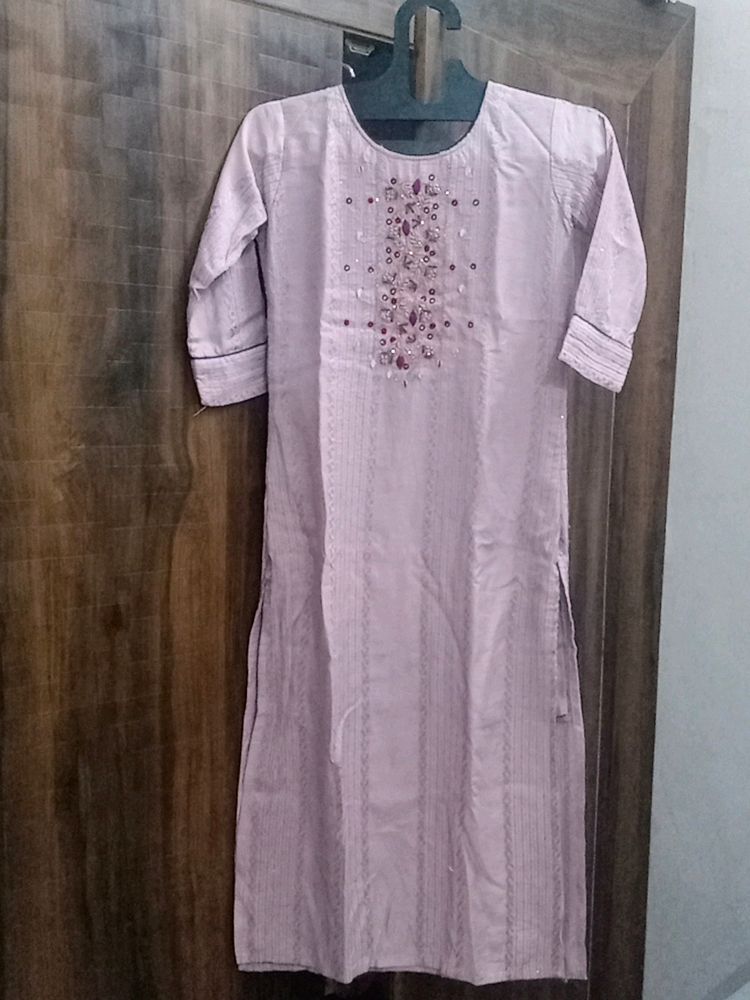 Kurti With Heavy Work Duppta  Pant