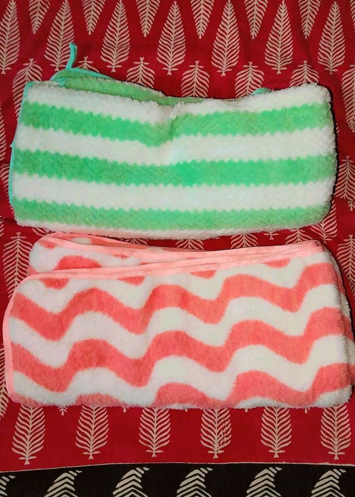 🆕Microfiber Super Soft 🩷Pink & Green💚Bath towel