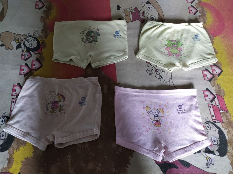 Baby Girl/Boy Cartoon Printed Briefs