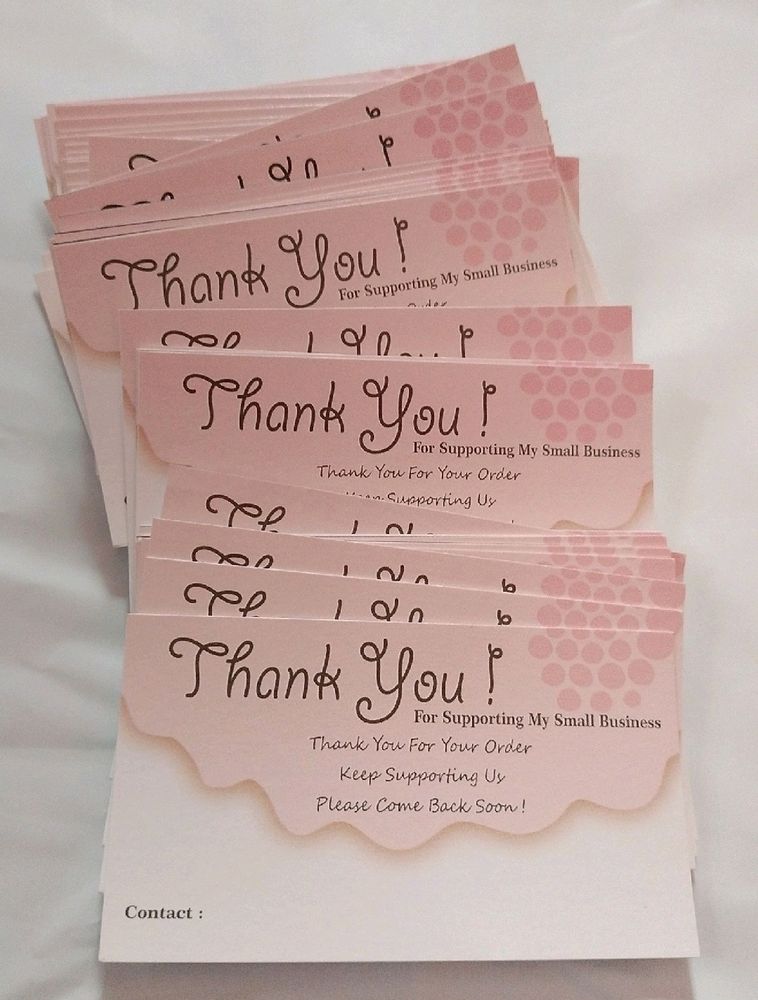 Thank You Cards For Small Buisness (20pc)