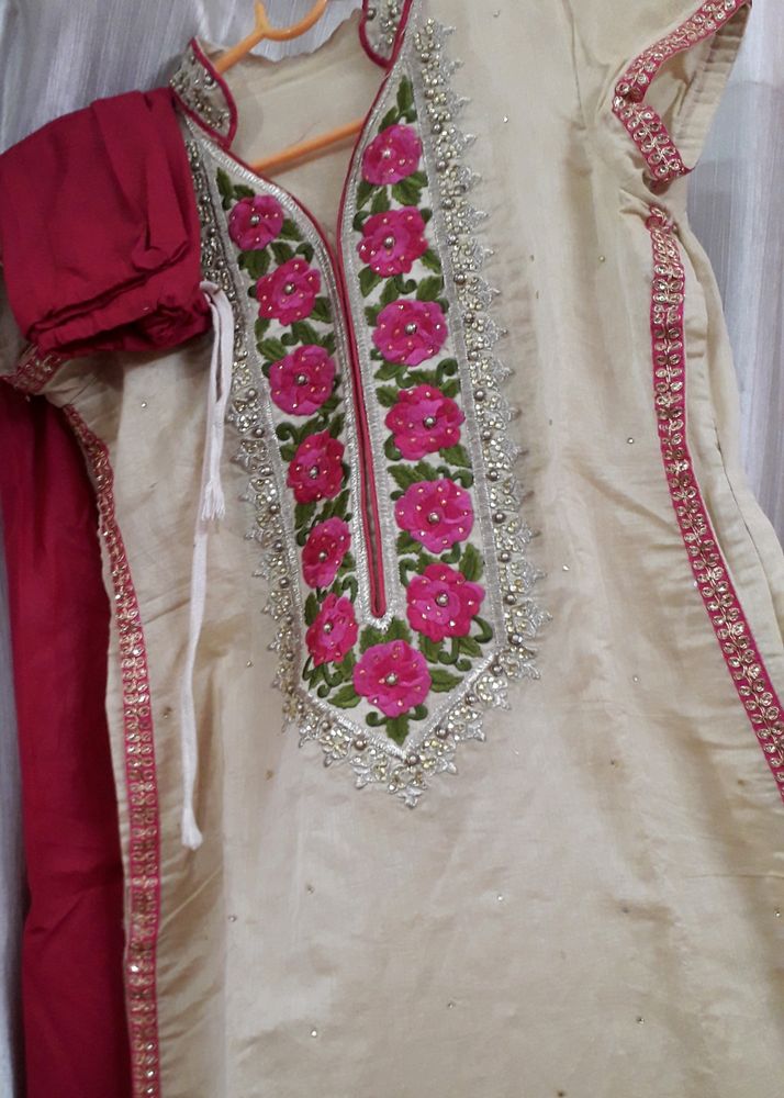 A-line Kurti With Churidaar