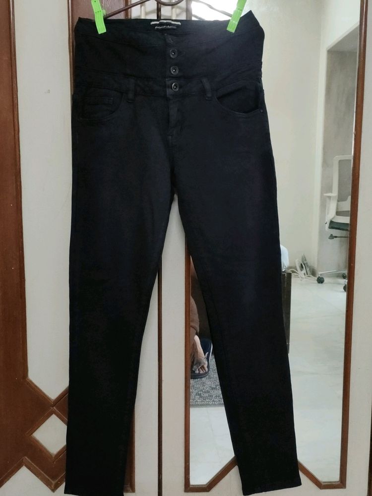 High Waist Black Jeans From Deal Brand