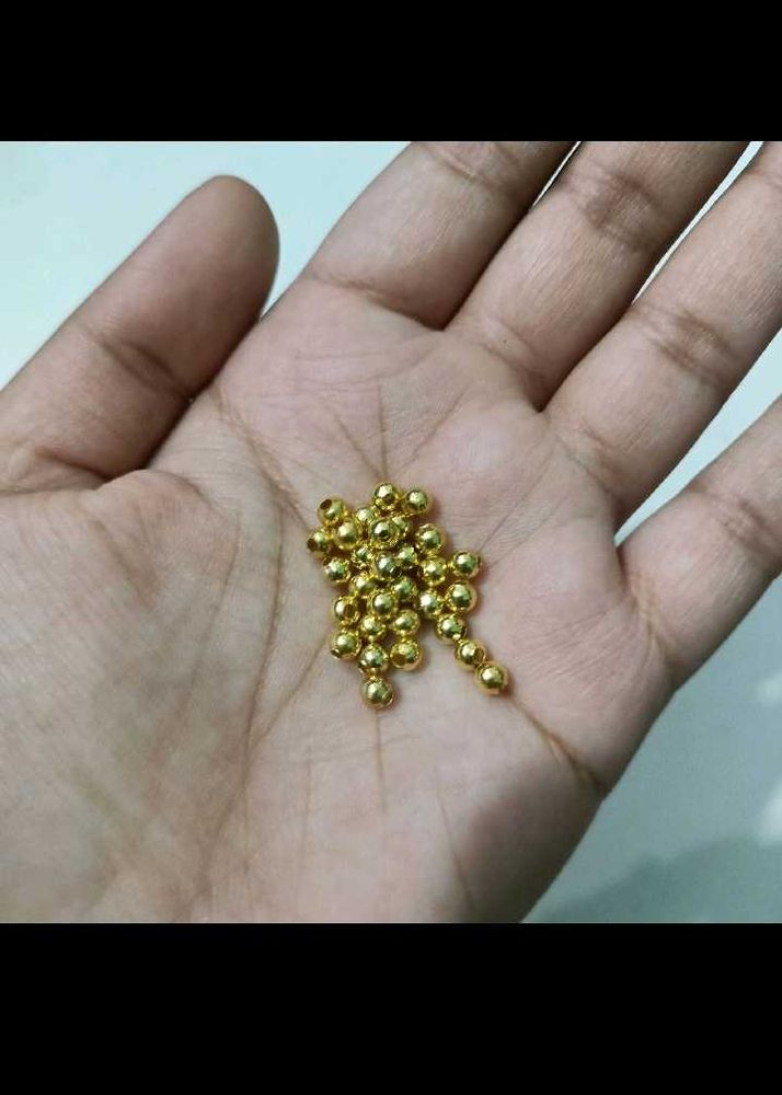 3 Mm Gold Beads