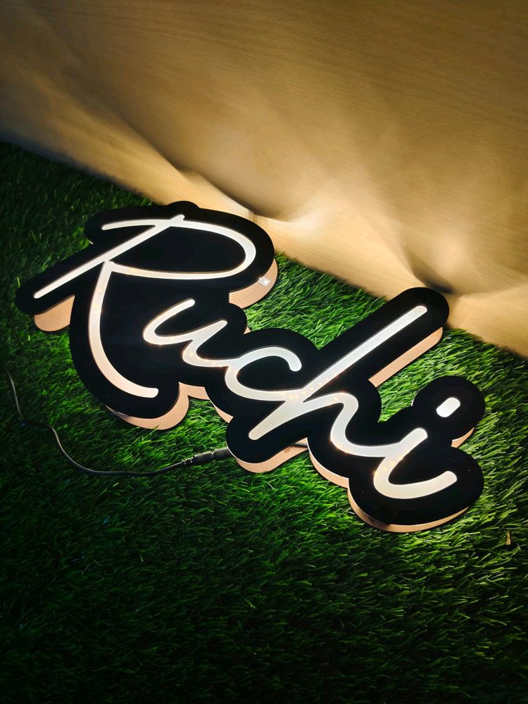 Premium LED Name Cutout - Stylish High Quality MDF