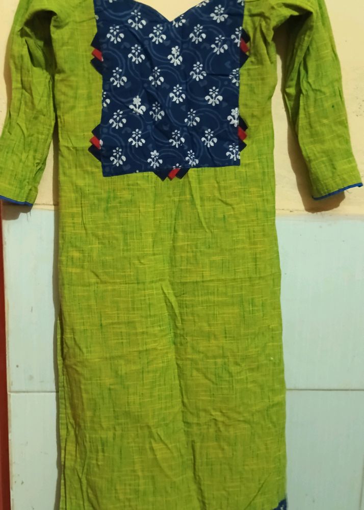 Green Kurti Offer Sale - 30 Size