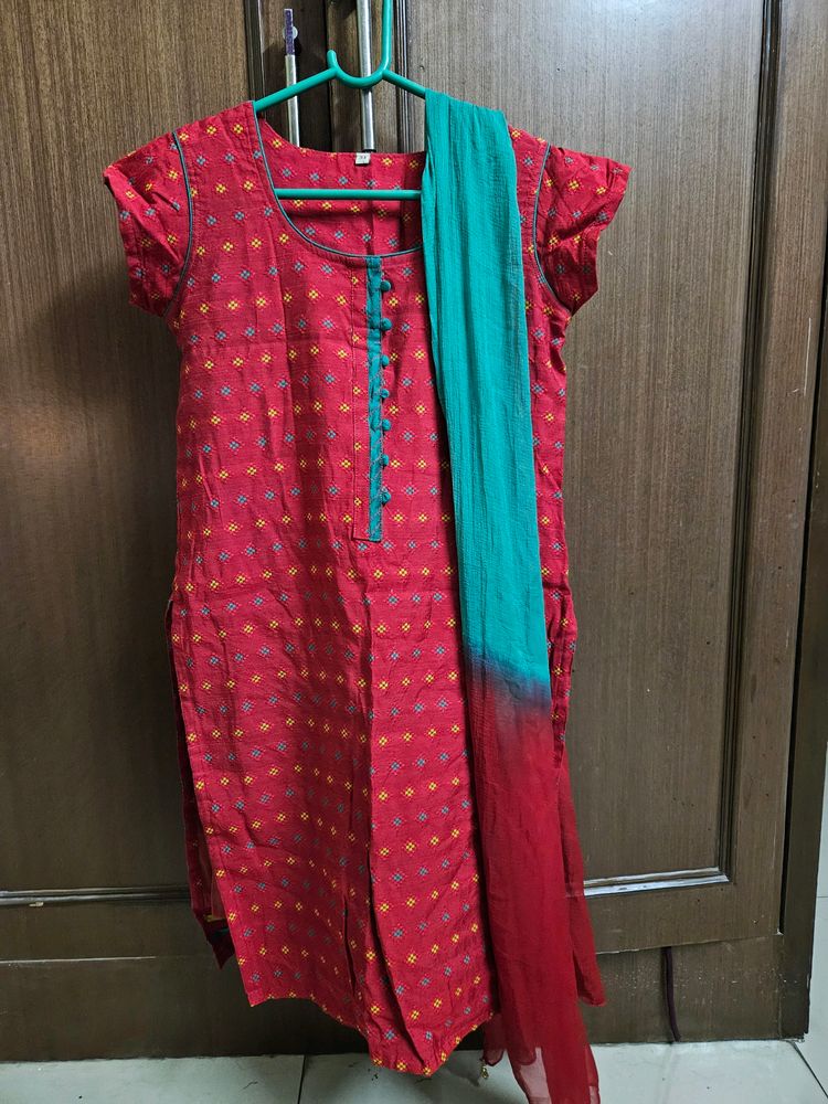 Silk cotton salwar suit