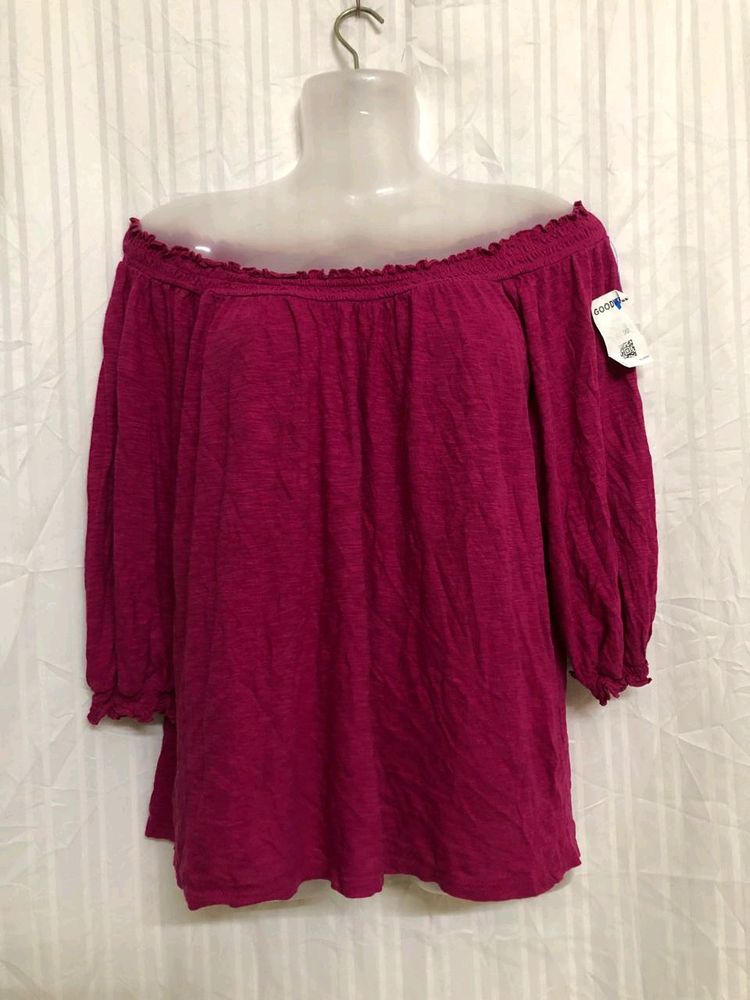 Knox Rose Off Shoulder Pink Top