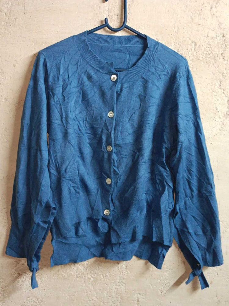 Women's Trendy Fashion Sweater Cardigan Blue