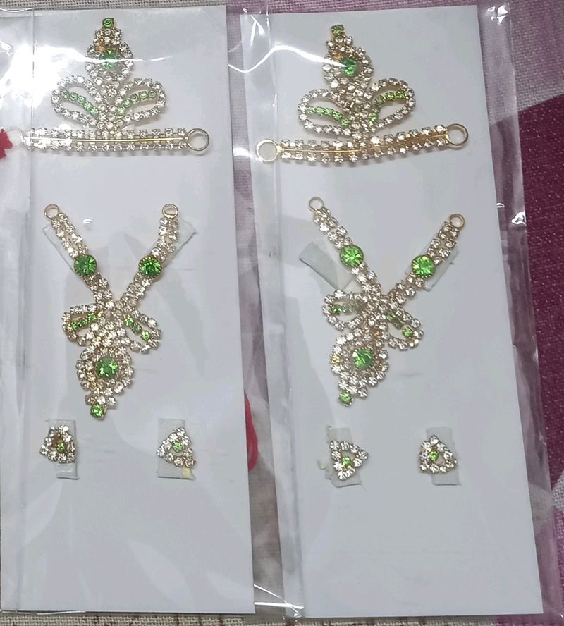 3,4 No. Laddu Gopal Jewellery 1 Set