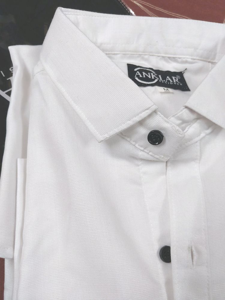 Prenium White Shirt For Party Casual Outfit