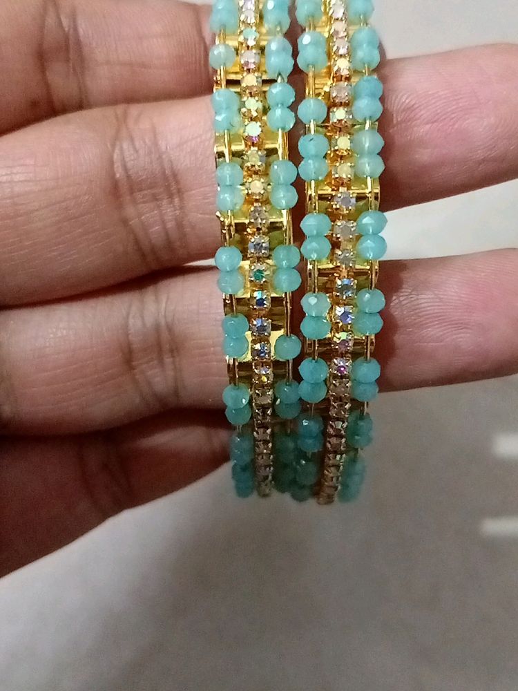 Blue Bangles Set Of 2