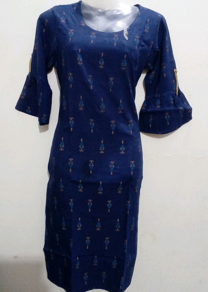 💞Navy blue cotton dress💞