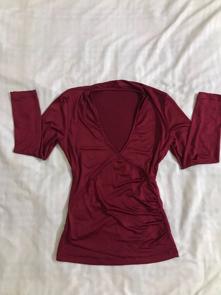 Soft N Stretchy Maroon Top Bust 34-38