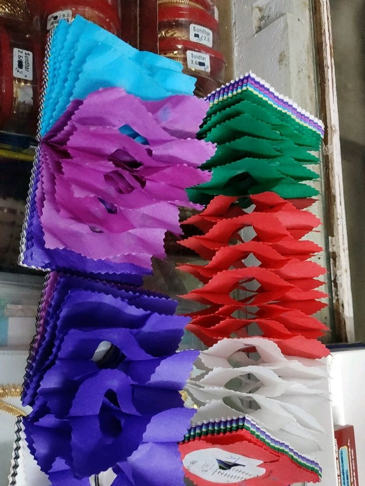 Party  Decoration Colours Paper ( 5 Nos)