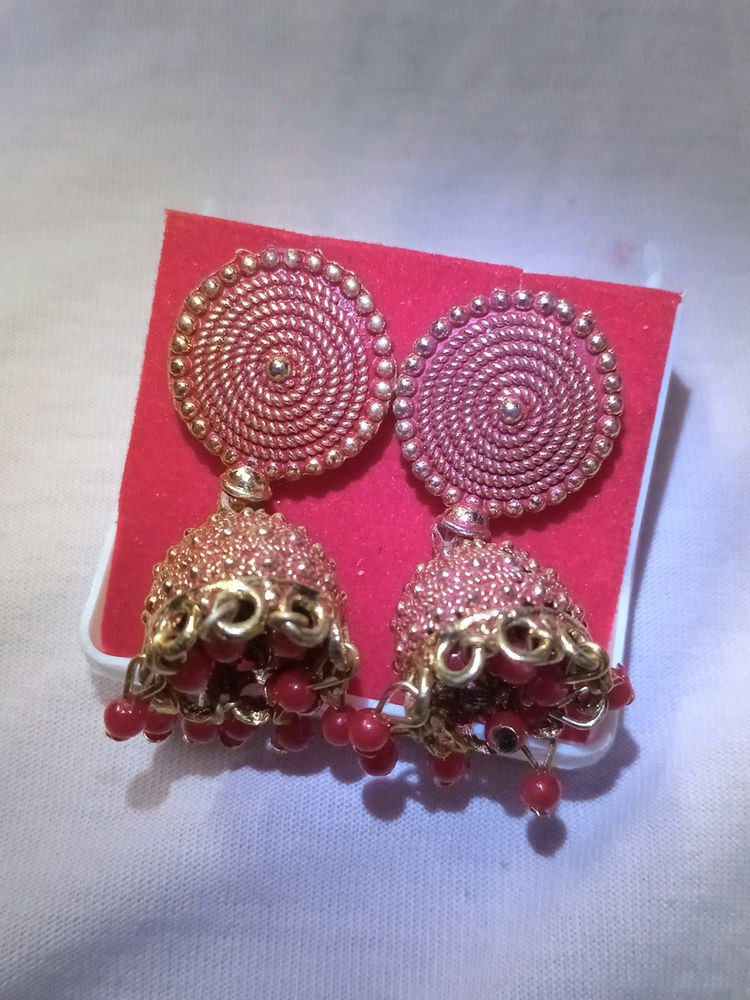 Stylish Red   Jhumka