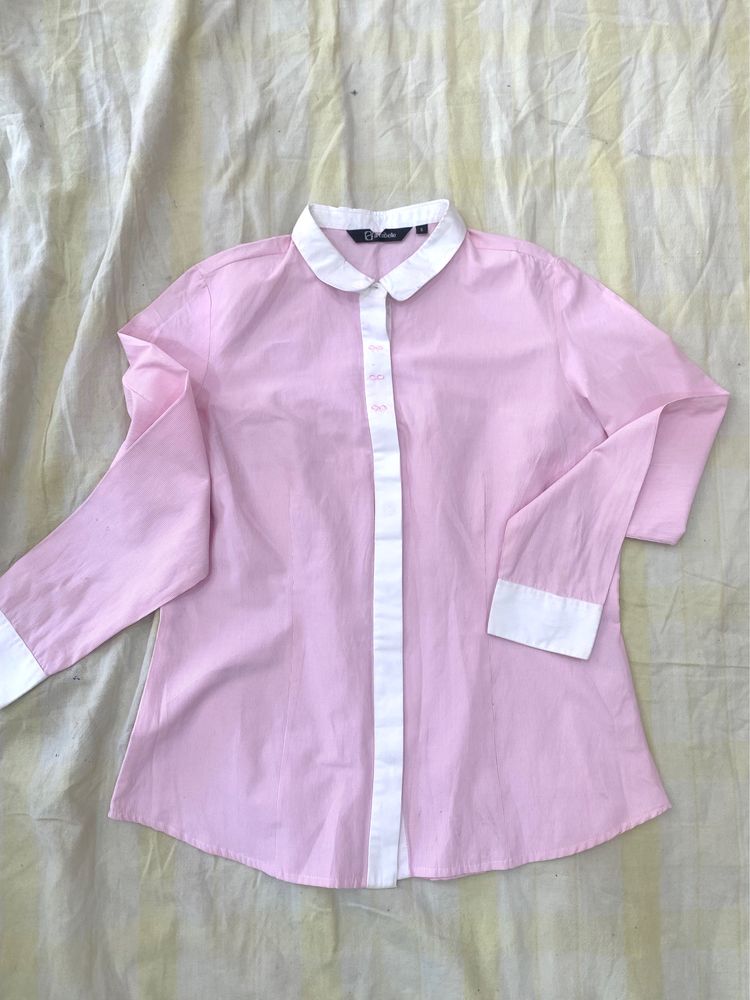 korean Baby pink shirt with bow design