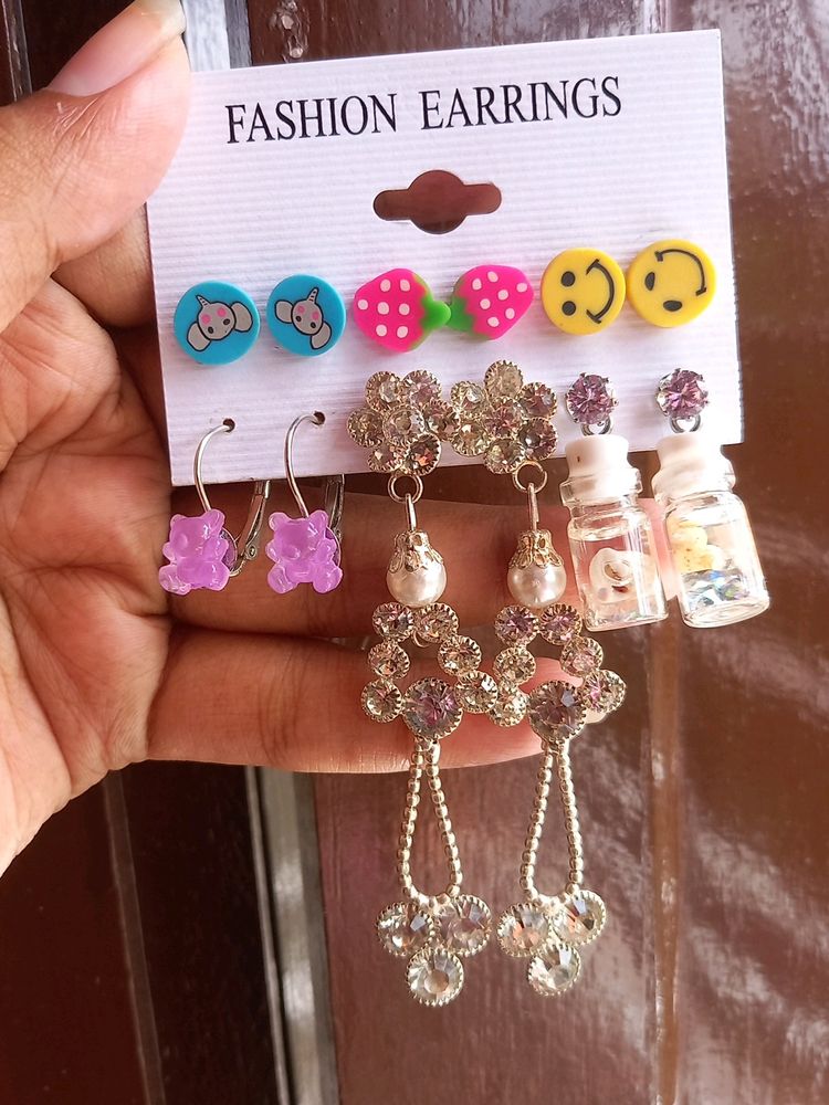 6 Earrings Set