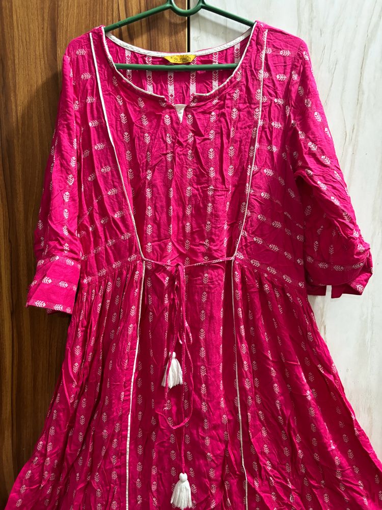 Pink Colour Kurta