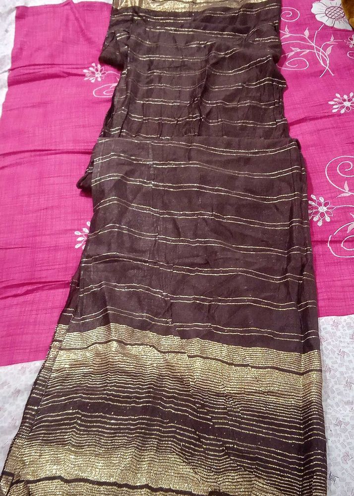 Mustard color Kurti (Size XXL), brown dupatta free