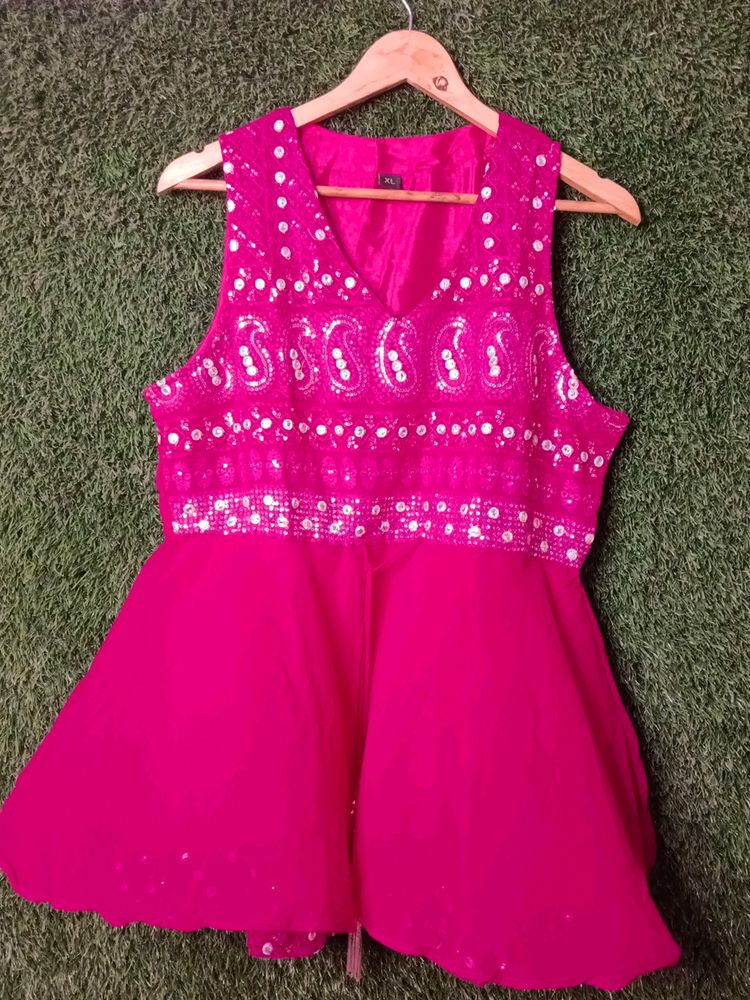 Hot Pink Sharara