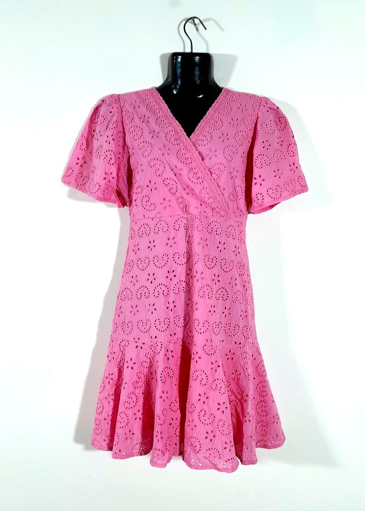 Pink Embroidered Dress (Women's)