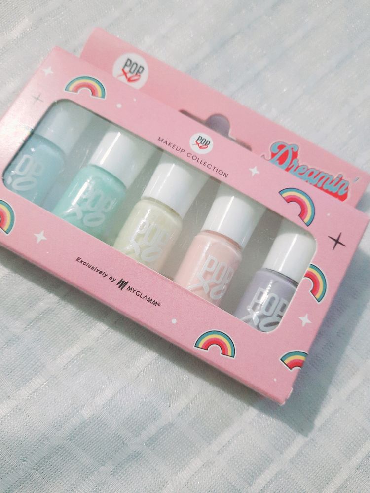 POPxo Makeup - Dreamin Mini Nail Kit (Set Of 5) |L