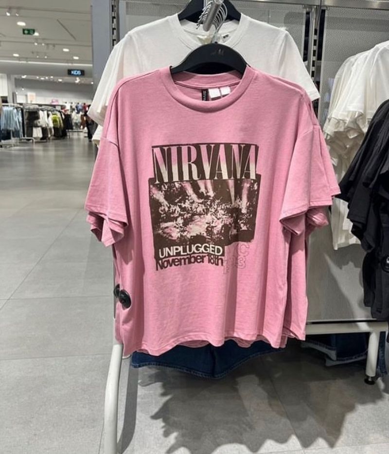 H&M Nirvana Oversized Tee