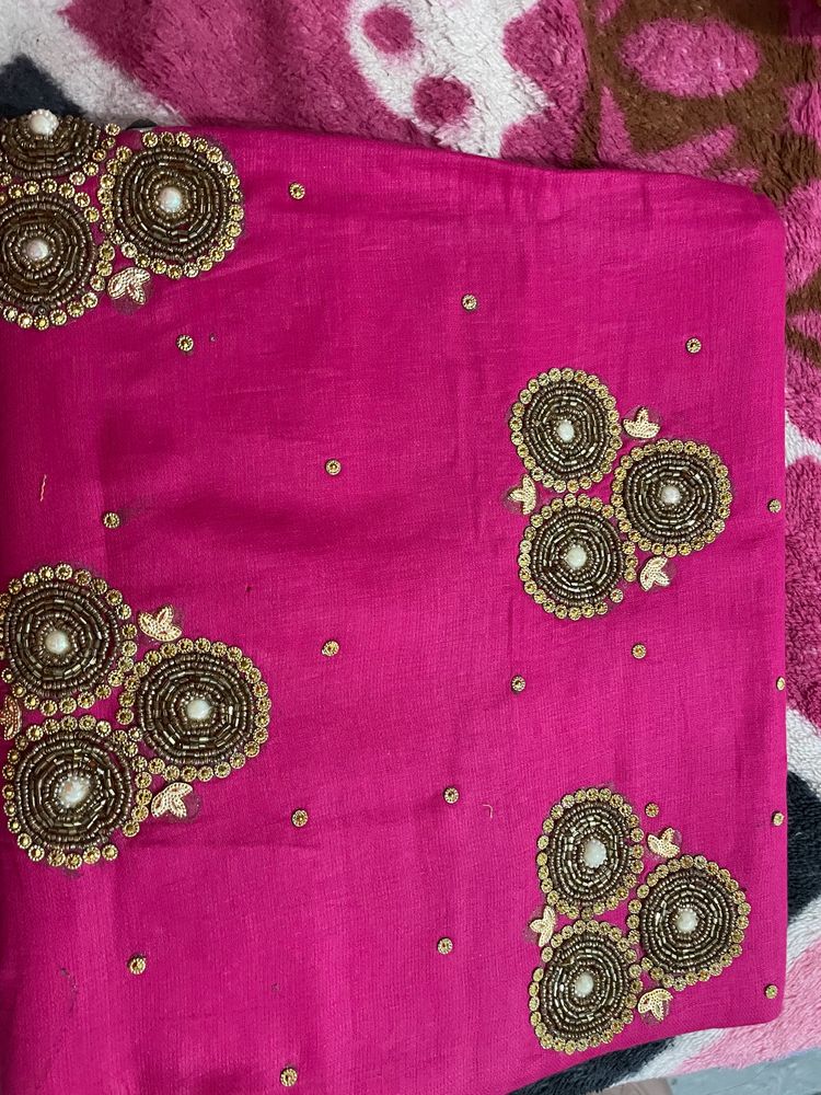 @300 Rs Cotton Nalki Work Unstiched Suit Ma