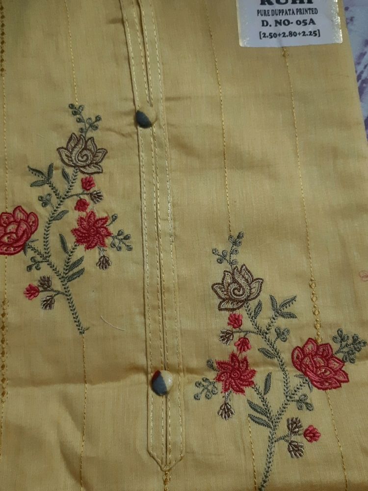 Cotton Catalog Piece With Embroidery