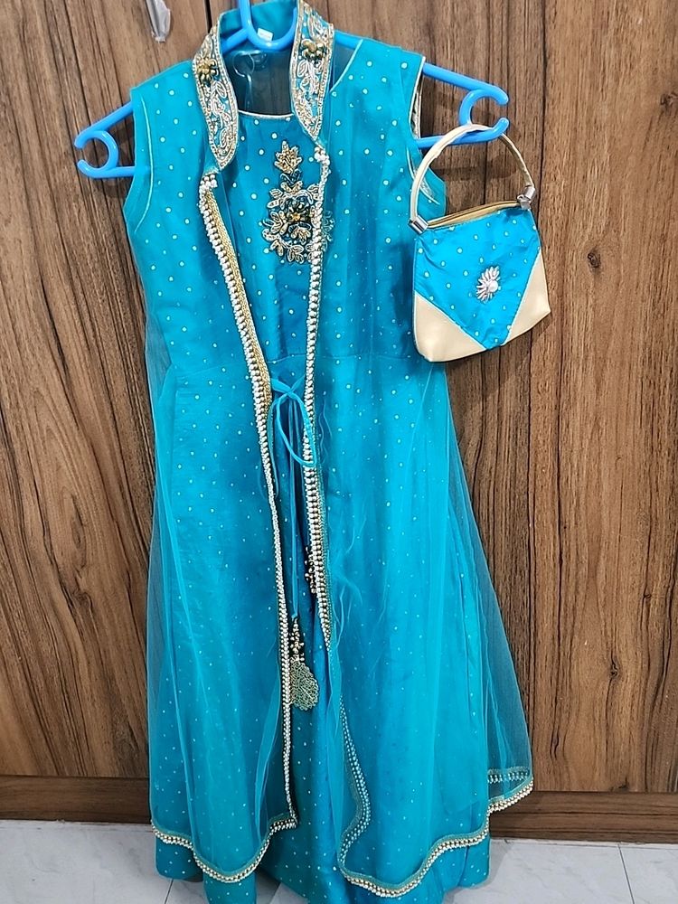 Ethnic Gown With Jacket And