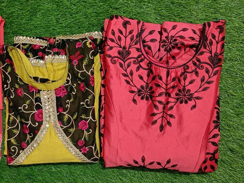 set of kurti and gown