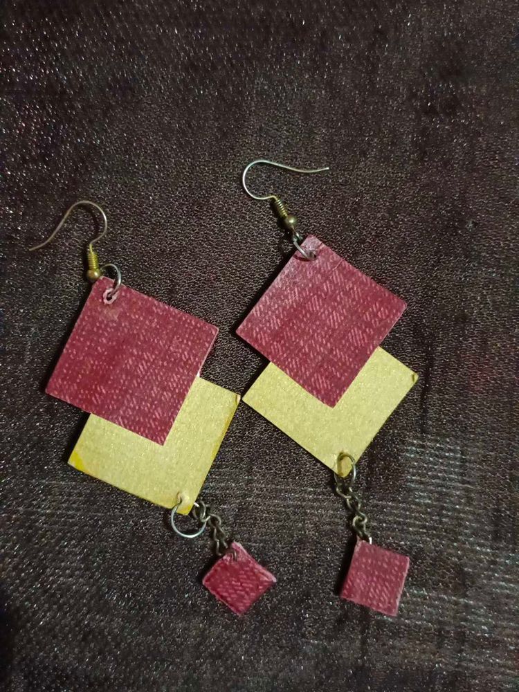 Hand Made Paper Earring