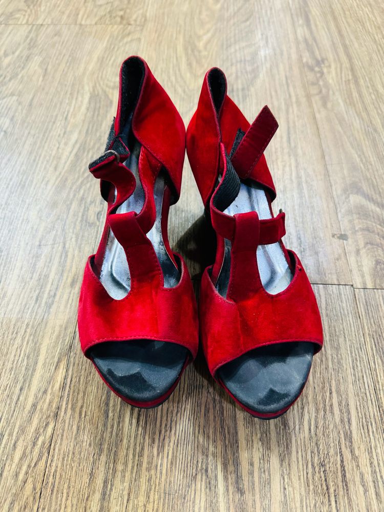 Red Black Sandal