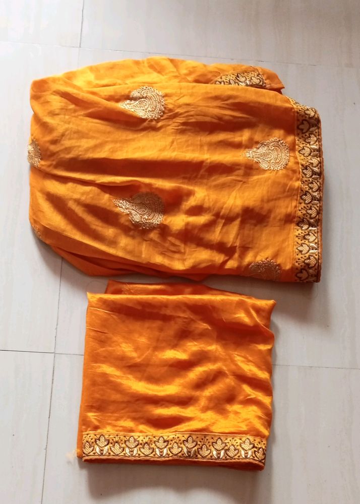 Lehenga with unstitched Choli