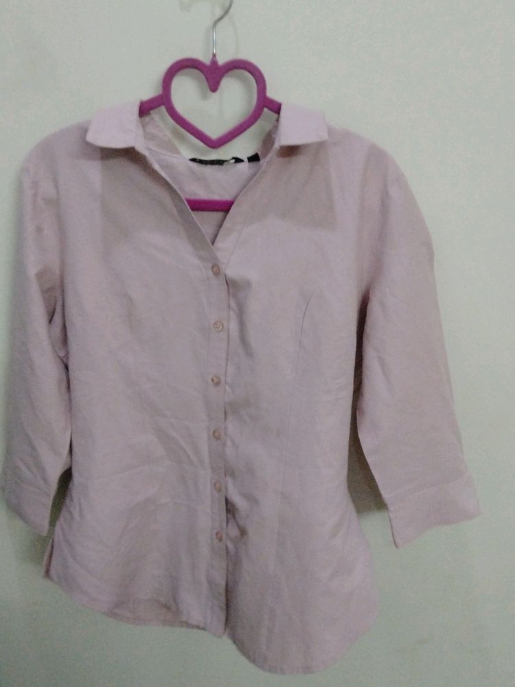 A Beautiful Peach Colour Shirt Size (S)