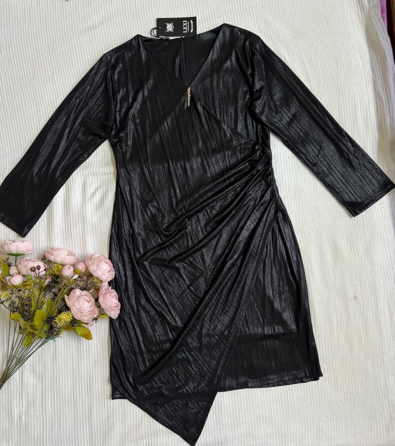 Black Metallic Dress