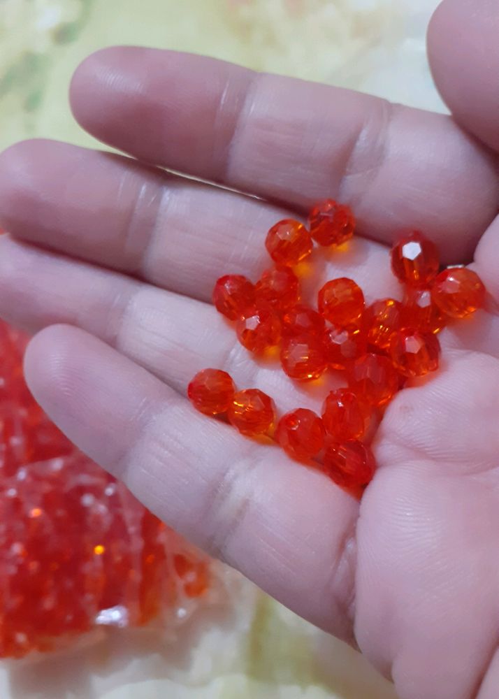 500 Orange beads for mala