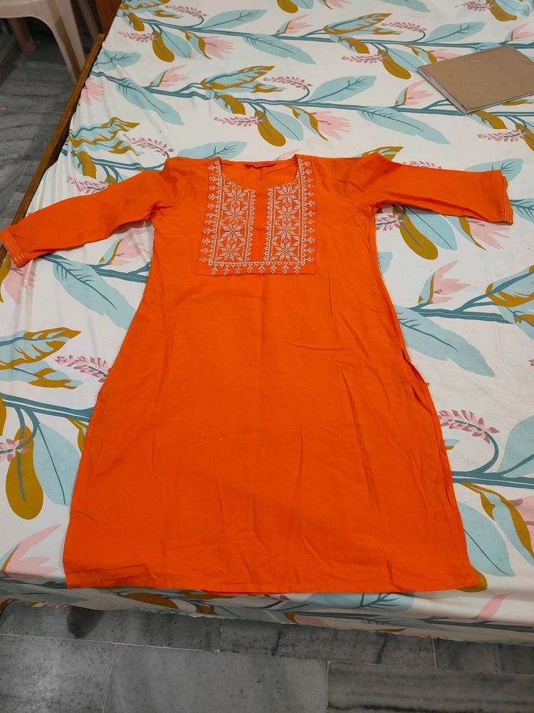 Beautiful Orange Kurti