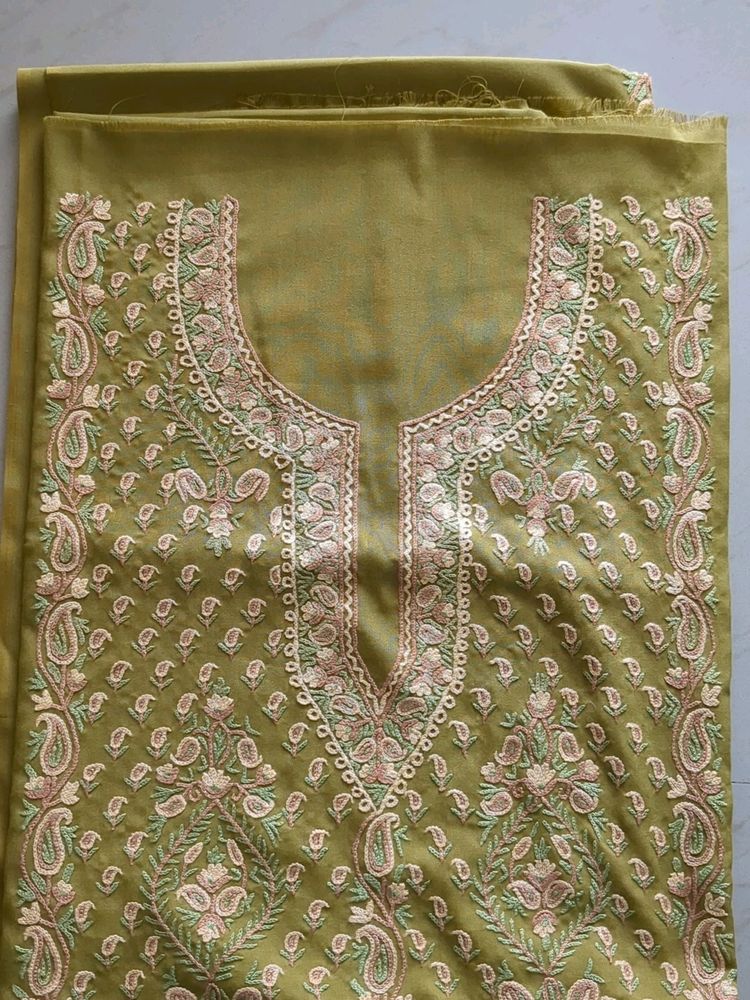 Kashmiri Aari Work Dress Material