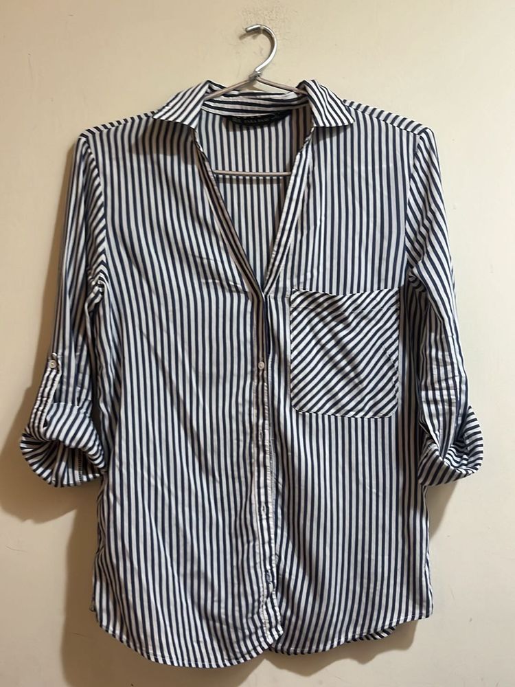 Zara Old Money Shirt Full Sleeves