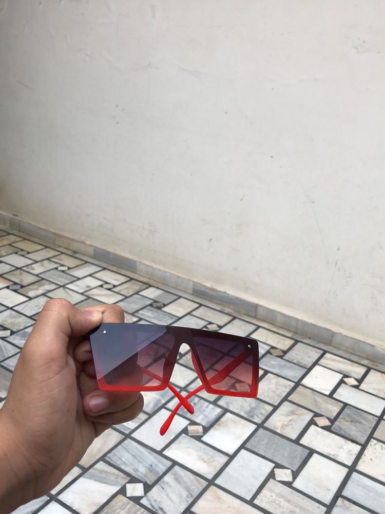 New Googles For Men Red Colour